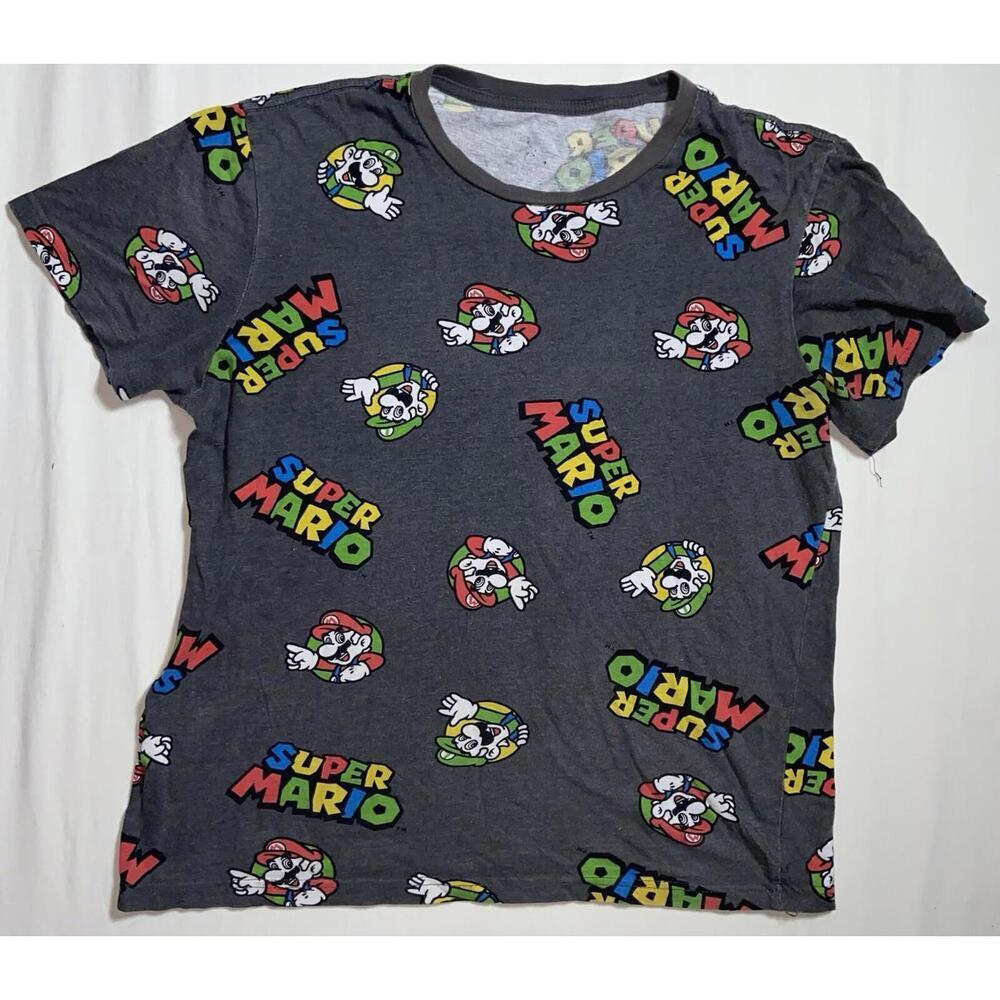 Nintendo Super Mario Shirt Size Small S 100% Cotton